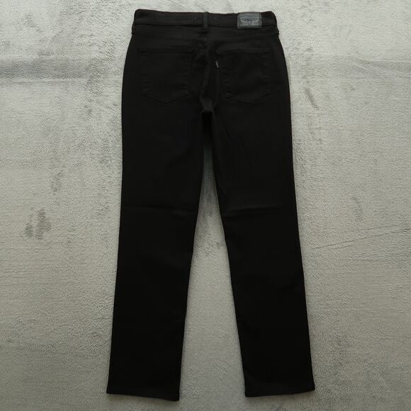 Levi's Jeans Women's Size 4M Black Mid-Rise Classic Straight Denim 29" Inseam - Picture 12 of 16